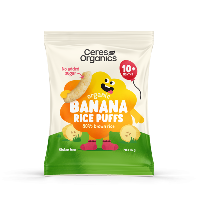 Ceres Organics - Organic Baby Rice Puffs, Banana 15g