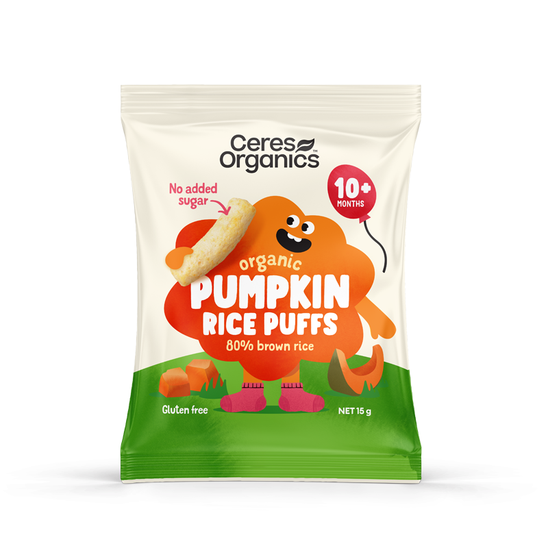 Ceres Organics - Organic Baby Rice Puffs, Pumpkin 15g