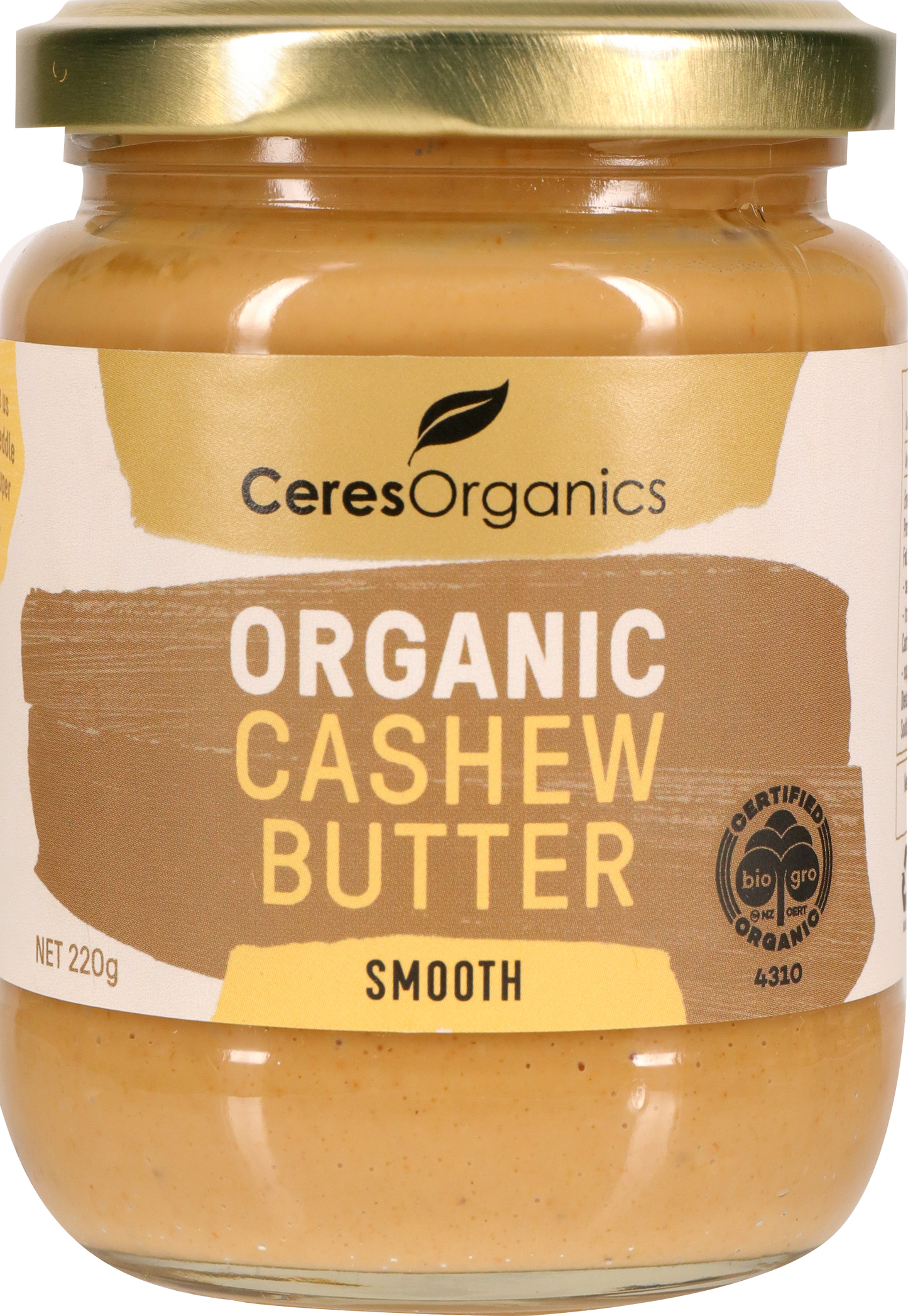 Ceres Organics - Organic Cashew Butter, Smooth 220g