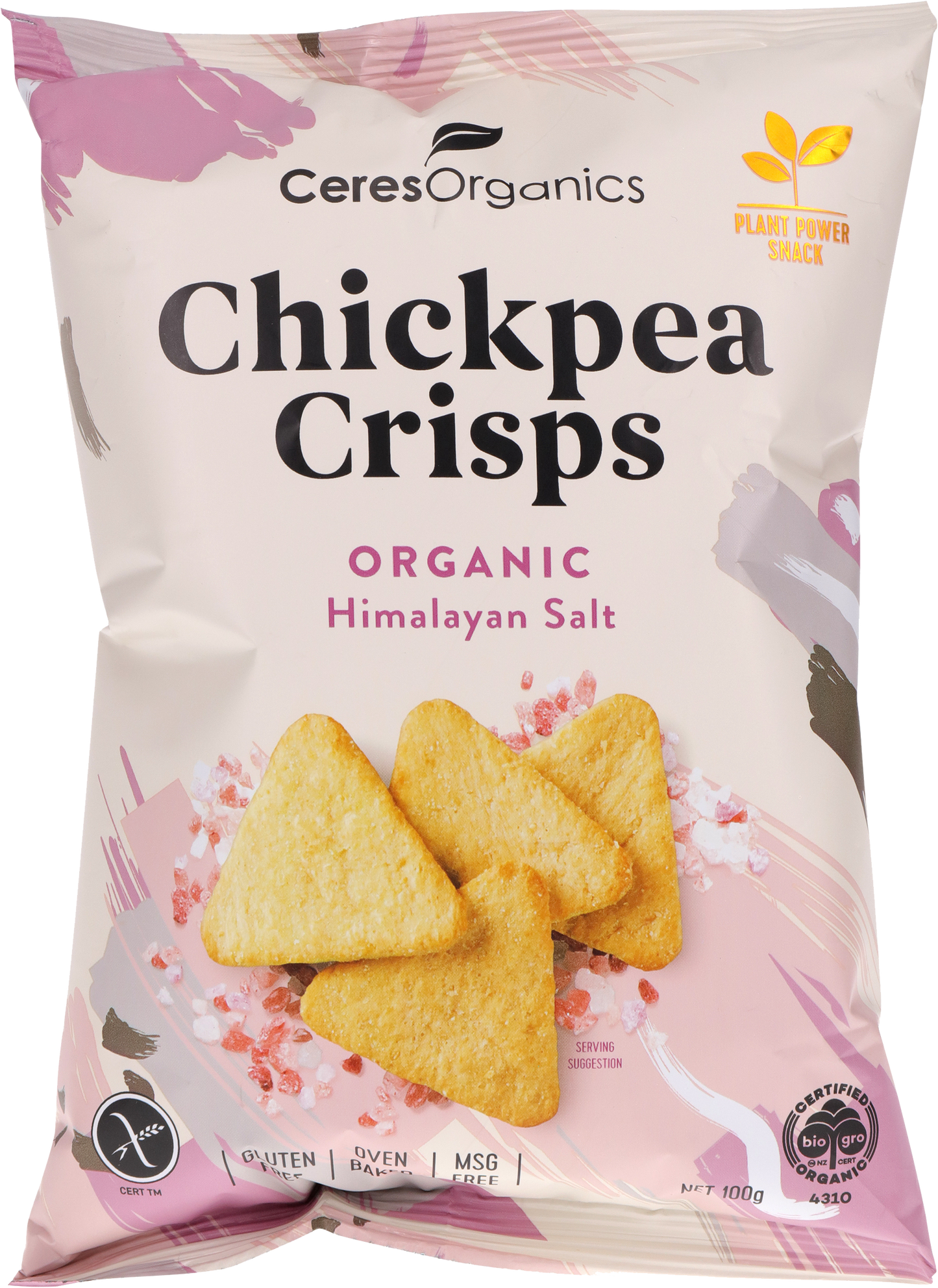 Ceres Organics - Organic Chickpea Crisps, Himalayan Salt 100g