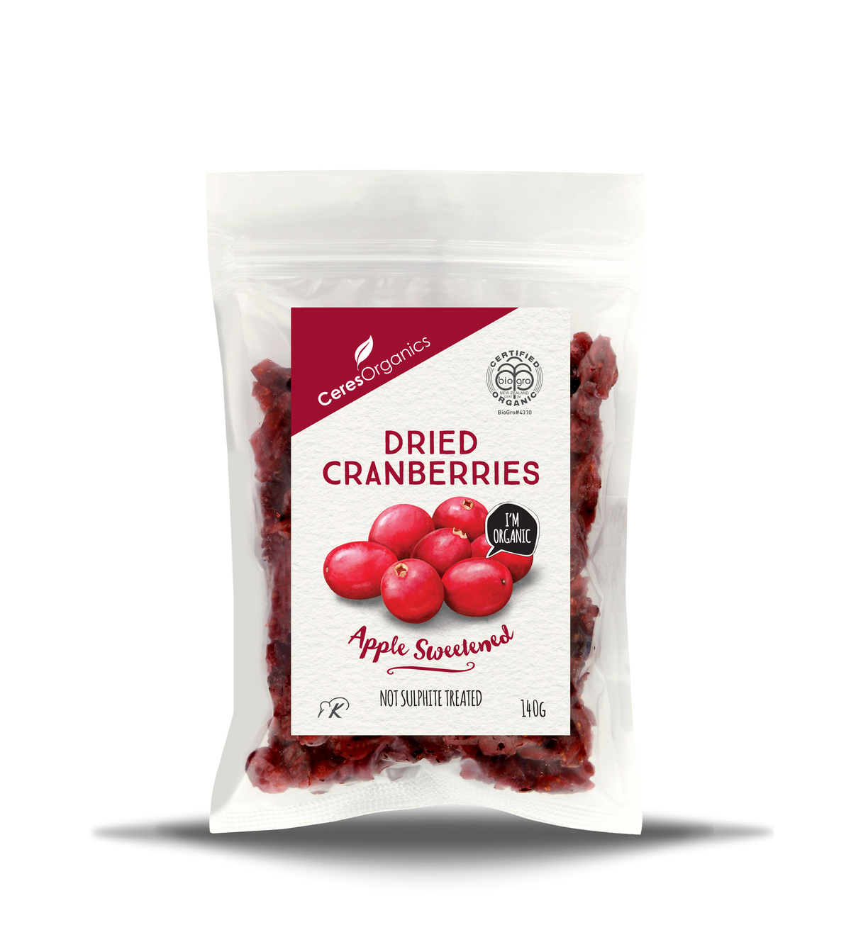 Ceres Organics - Organic Dried Cranberries 140g