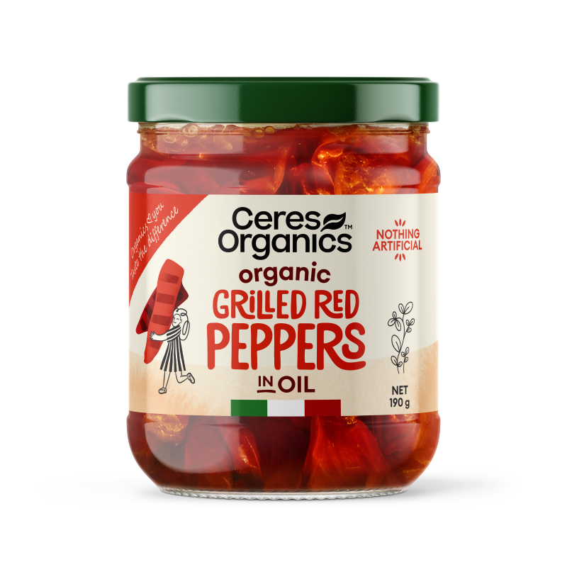 Ceres Organics - Organic Grilled Red Peppers in Oil 190g