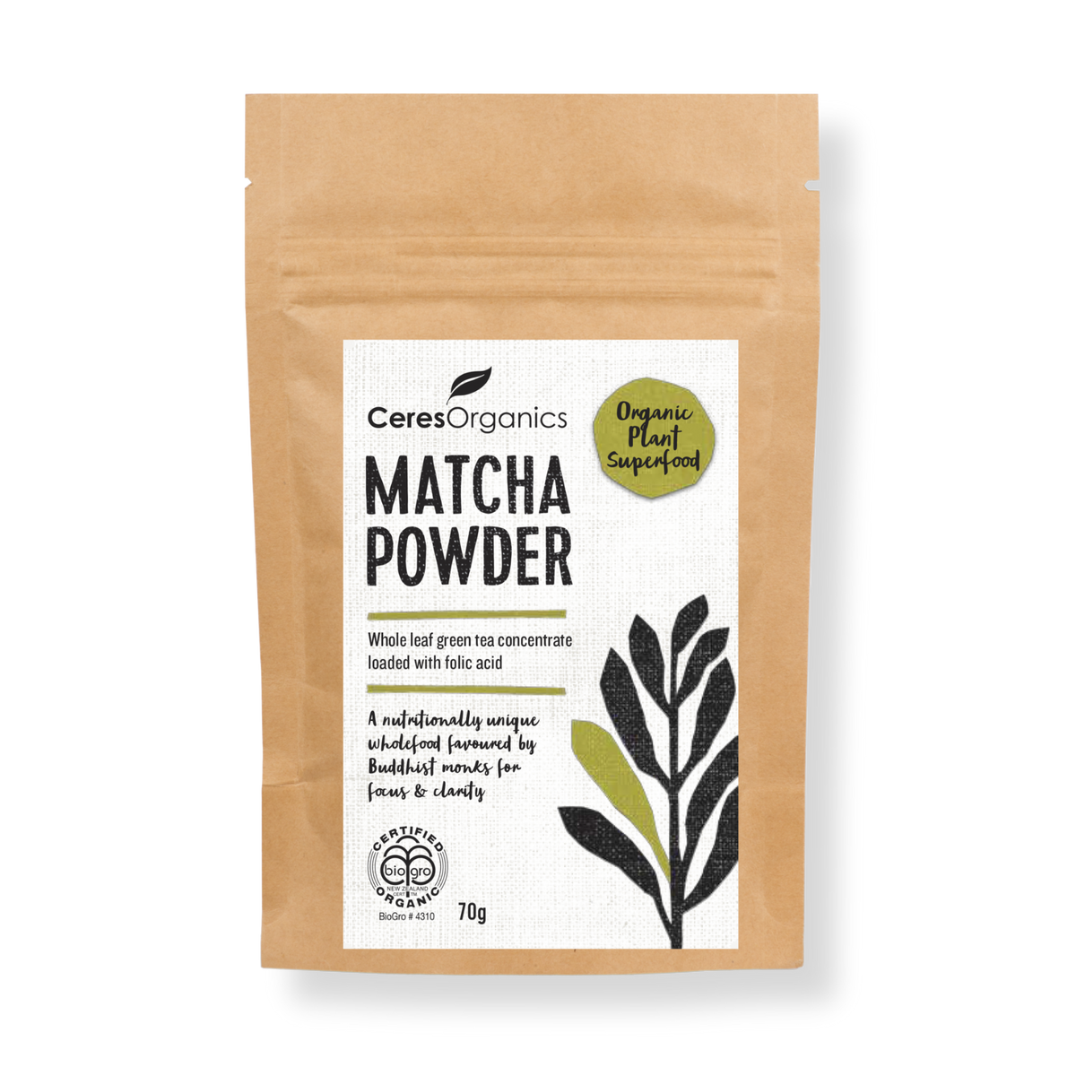 Ceres Organics - Organic Matcha Powder 70g