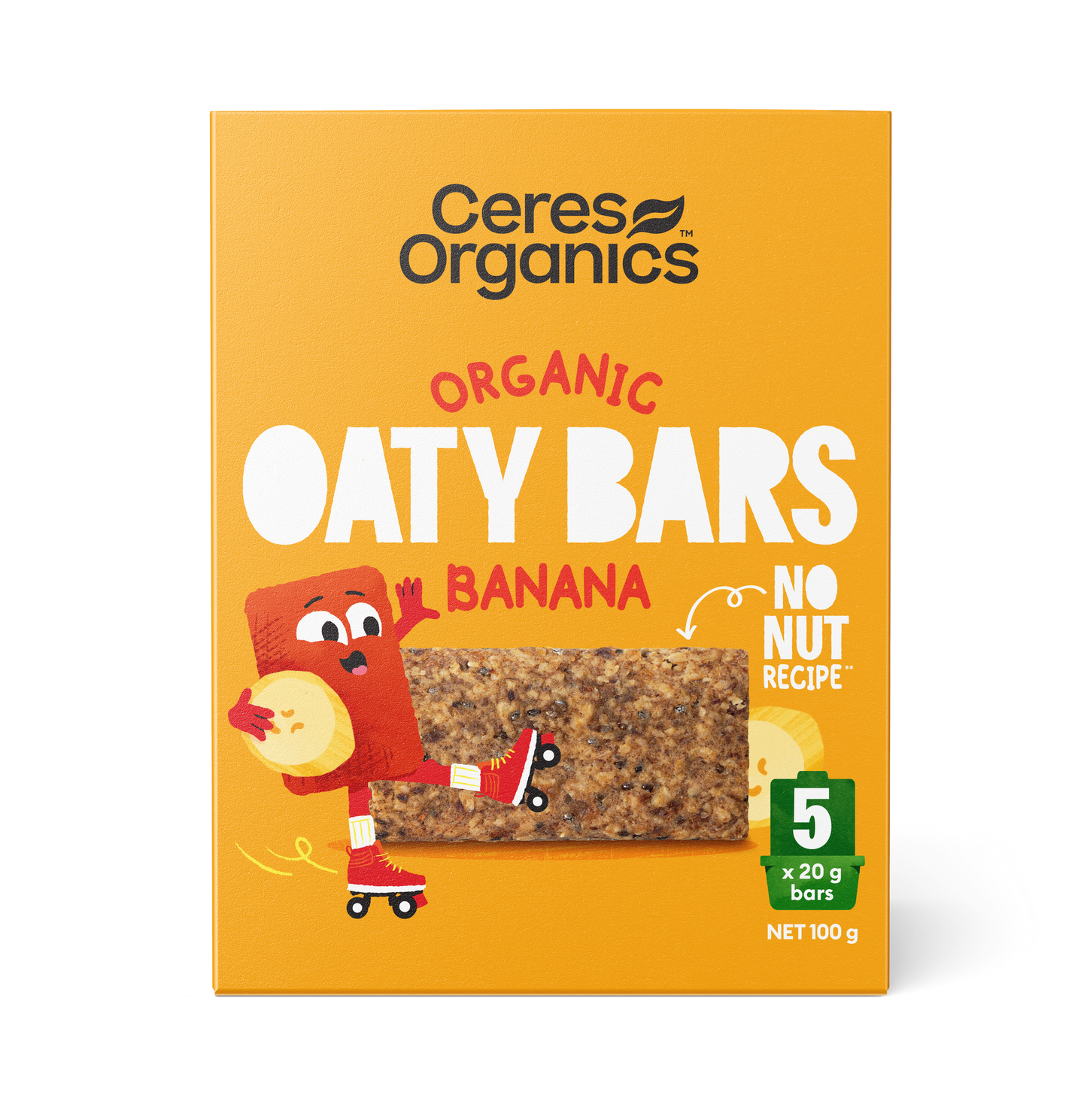 Ceres Organics - Organic Oaty Bars, Banana 5pk 100g