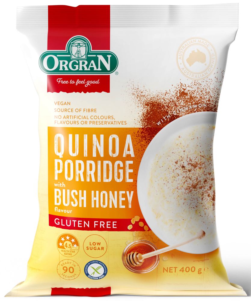 Orgran - Quinoa Porridge Honey G/F 400g