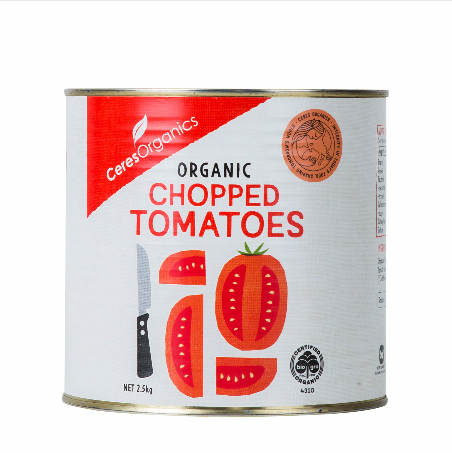 Ceres Organics - Chopped Tomatoes 2.5kg