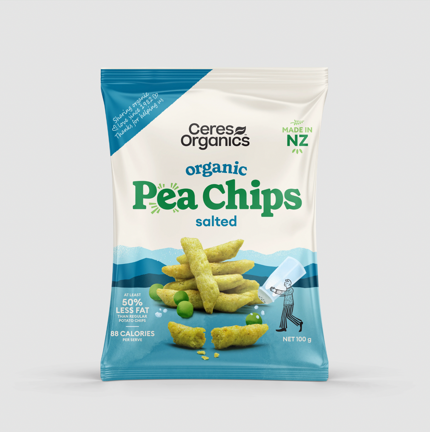 Ceres Organics - Organic Pea Chips, Salted 100g