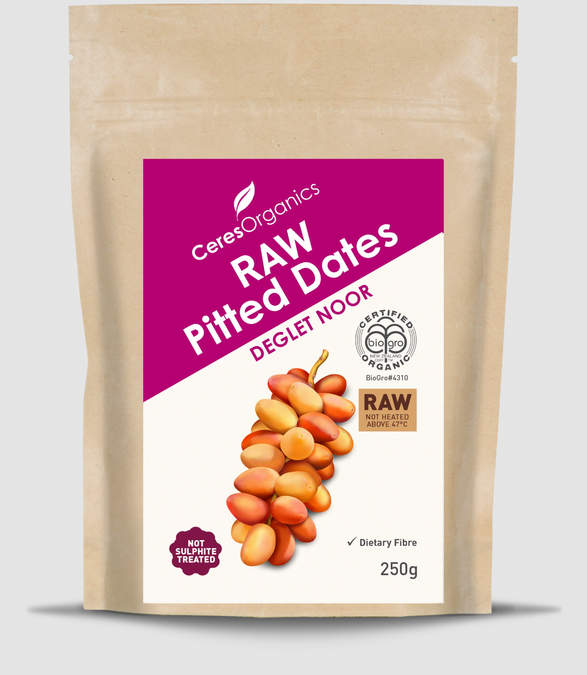 Ceres Organics - Organic RAW Pitted Dates 250g