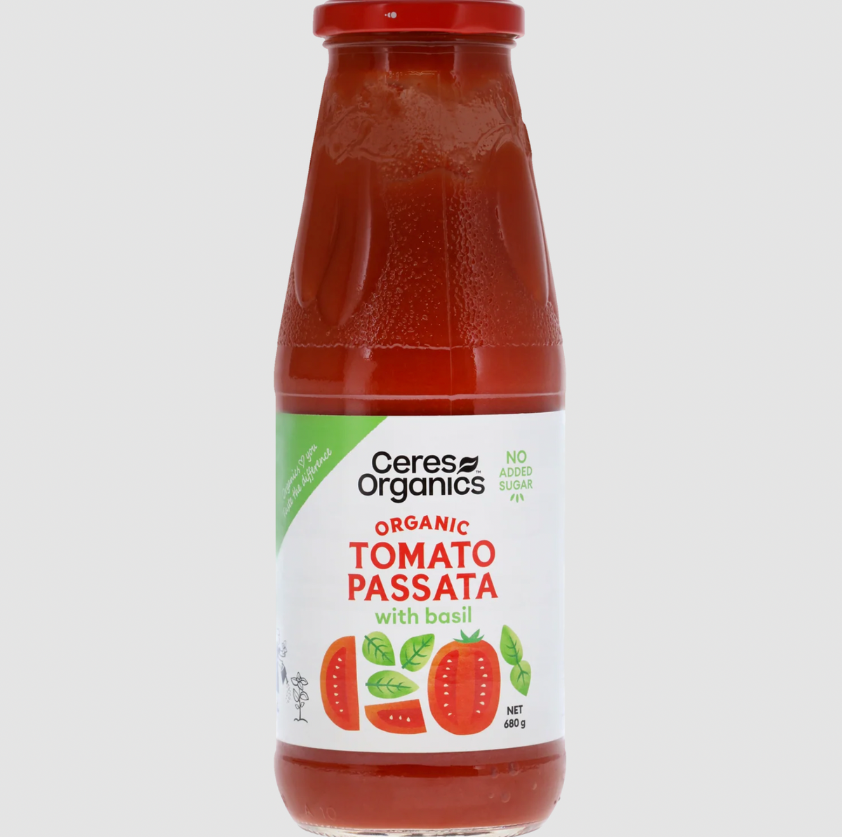 Ceres Organics - Organic Tomato & Basil Passata 680g