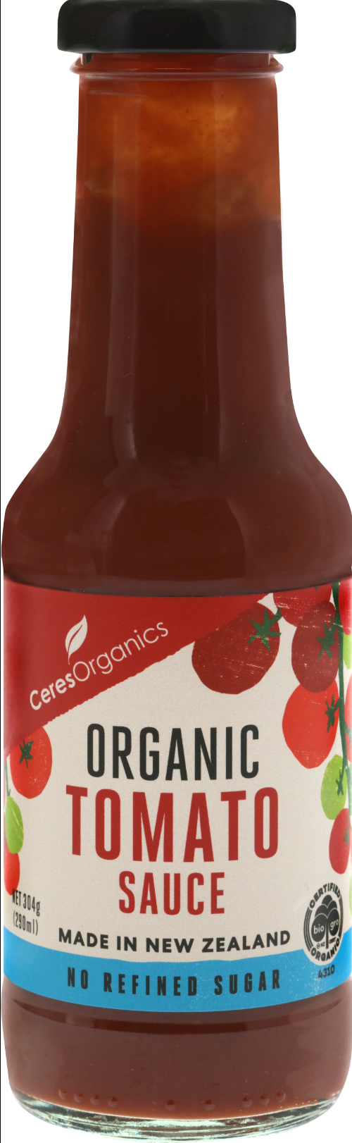 Ceres Organics - Organic Tomato Sauce - No Refined Sugar 290ml