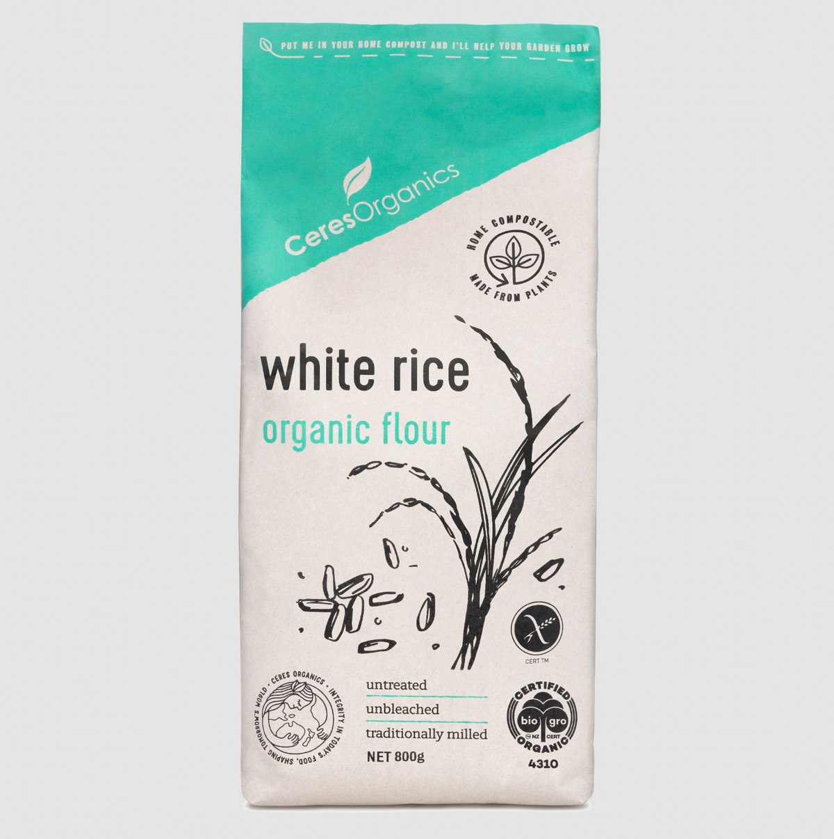 Ceres Organics - Organic White Rice Flour 800g