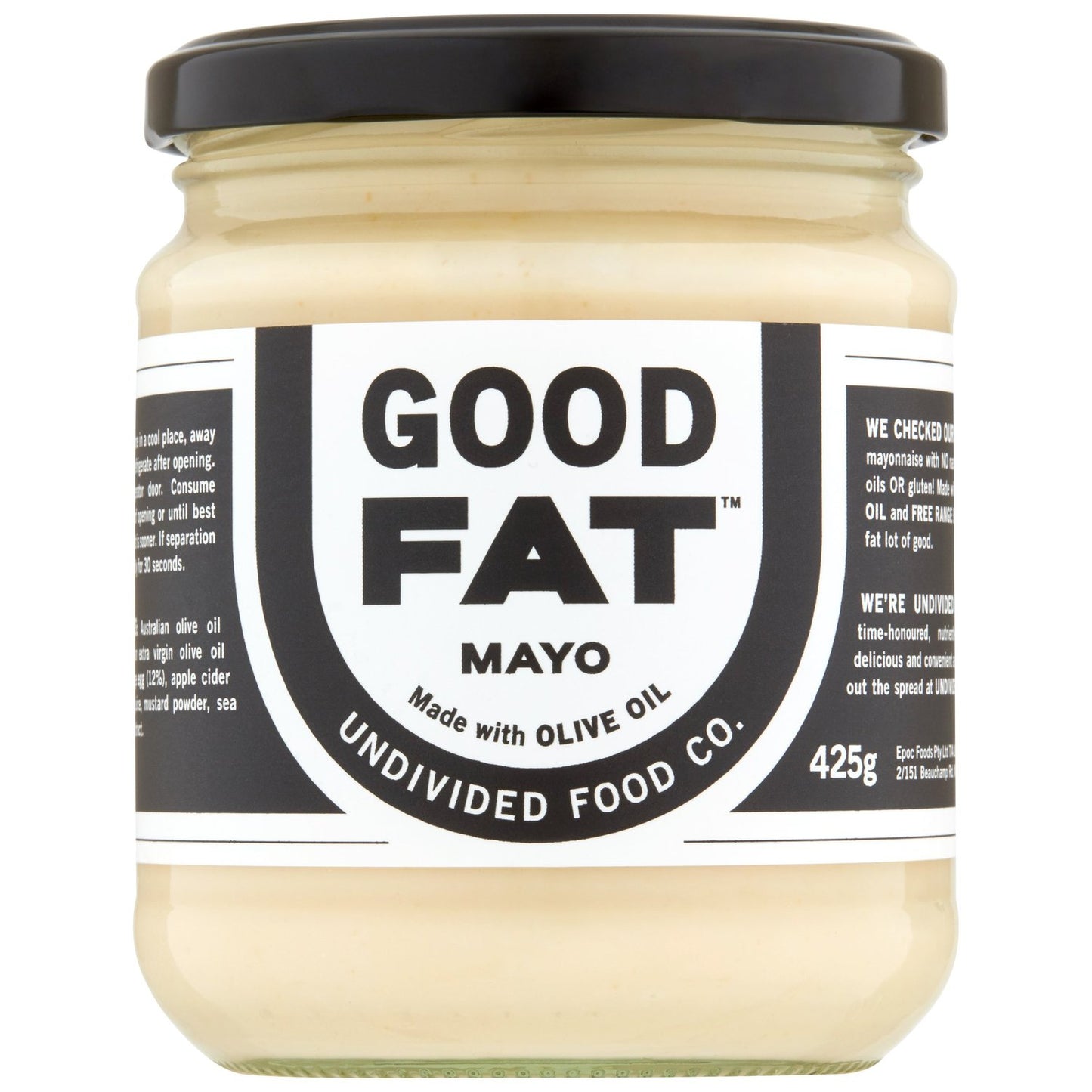 Undivided Food Co - Good Fat Mayo JUMBO 425g