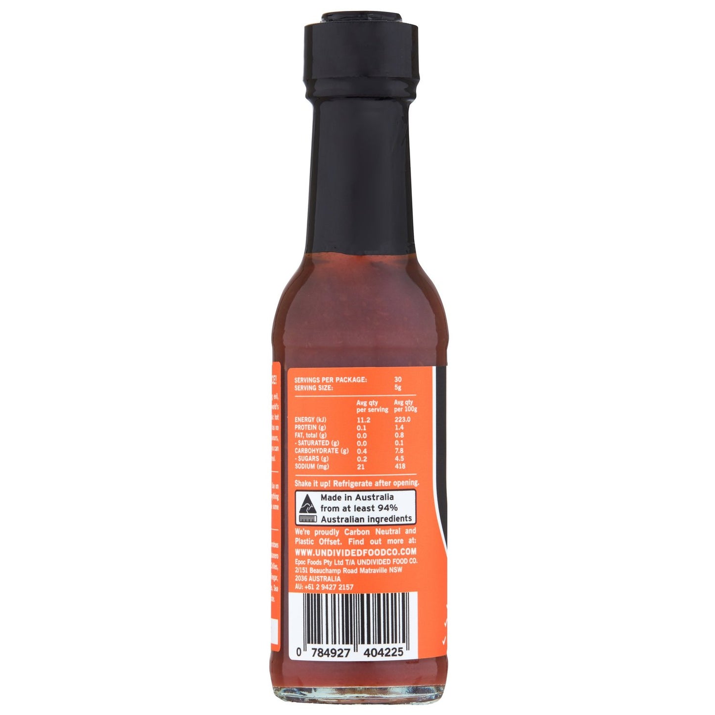 Undivided Food Co - Good Sauce HOT Habanero 150ml