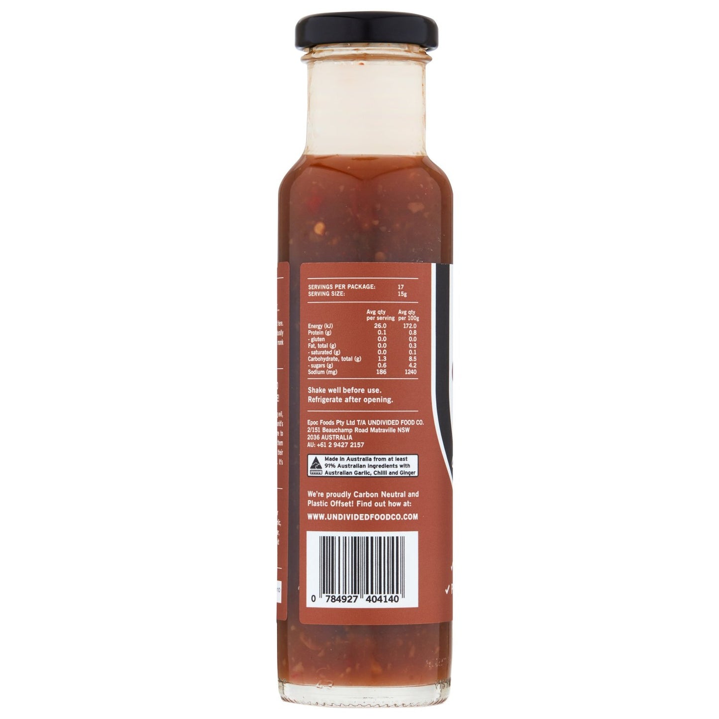 Undivided Food Co - Good Sauce Sweet Chilli 260g