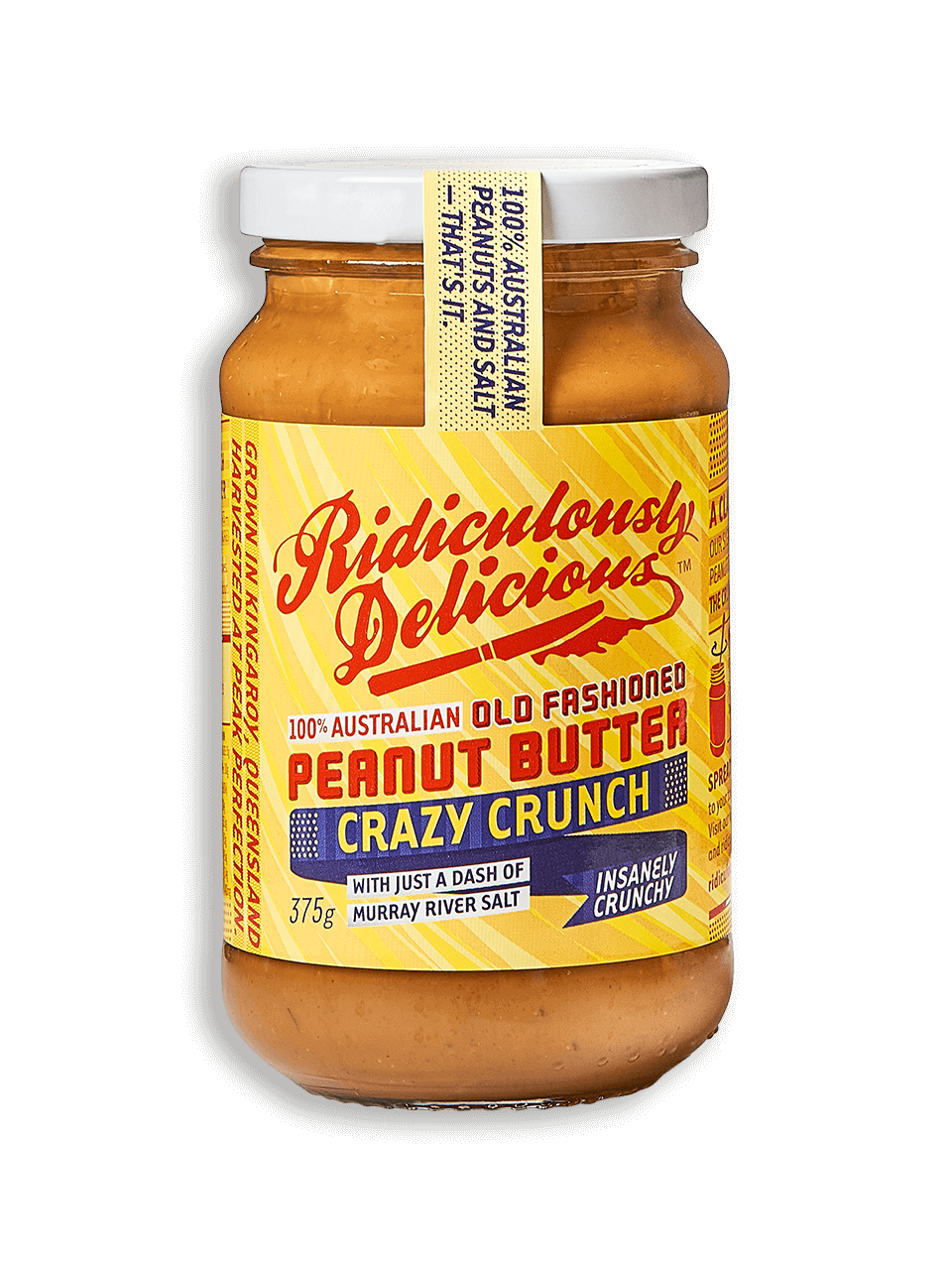 Ridiculously Delicious - Crazy Crunch Peanut Butter 375g