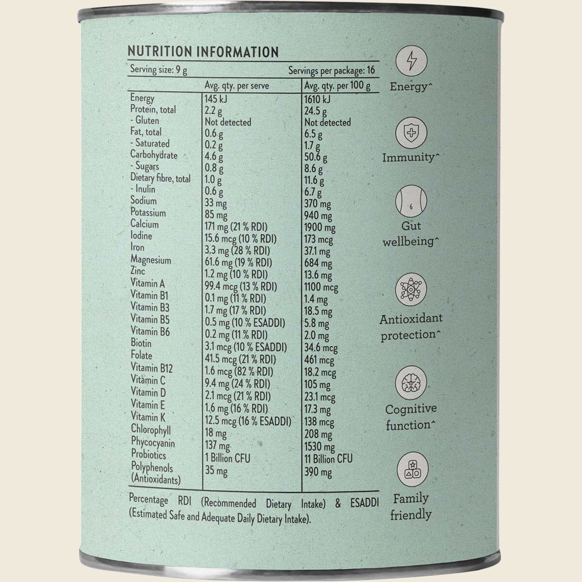 Nutra Naturals - Super Greens & Reds 150g