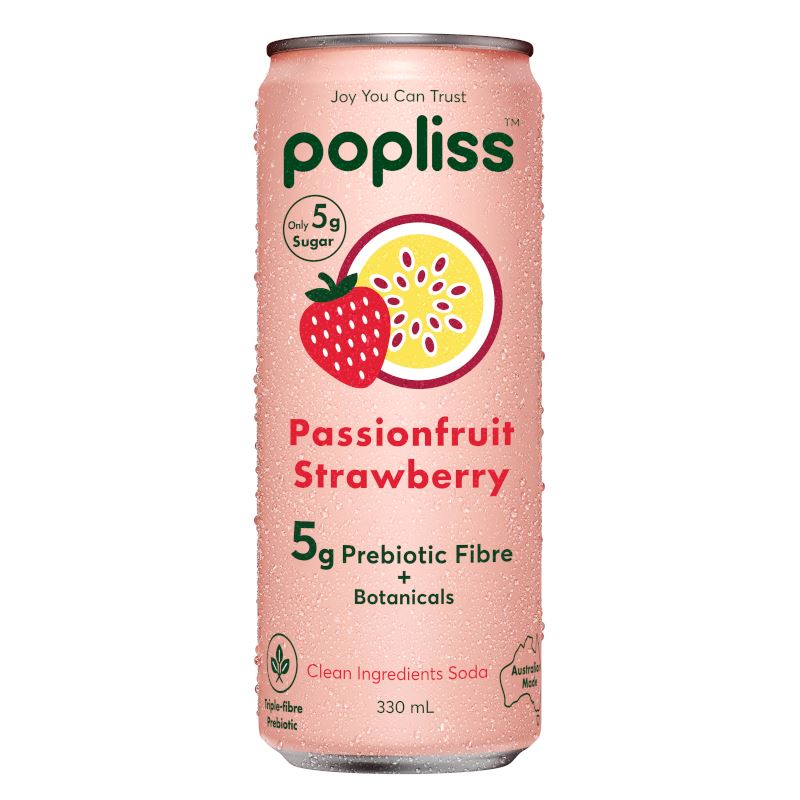 Popliss - Passionfruit Strawberry 330ml