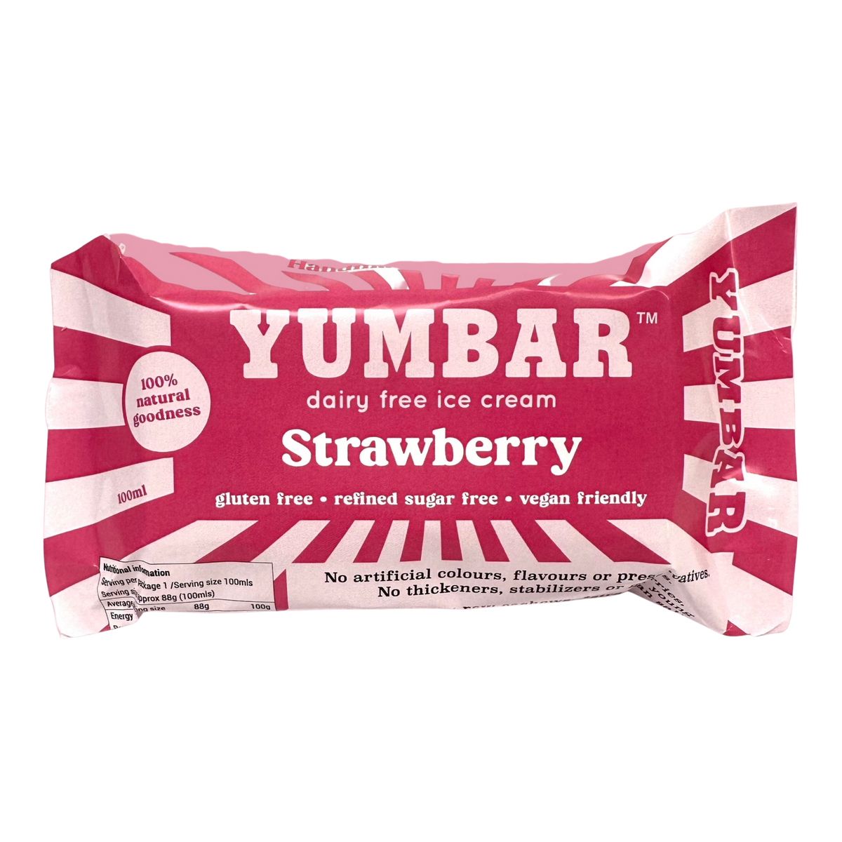 Yumbar - Strawberry Ice Cream Bar 100g