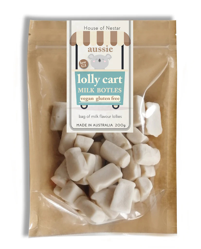 House Of Nestar - Lolly Cart Milk Bottles 200g