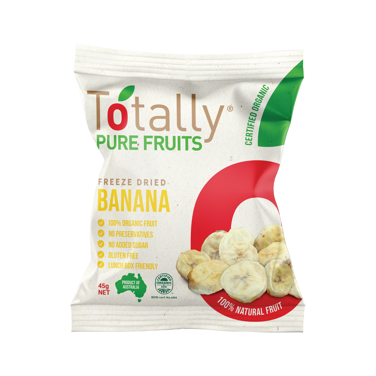 Totally Pure Fruits - SNAP Dried Banana 45g