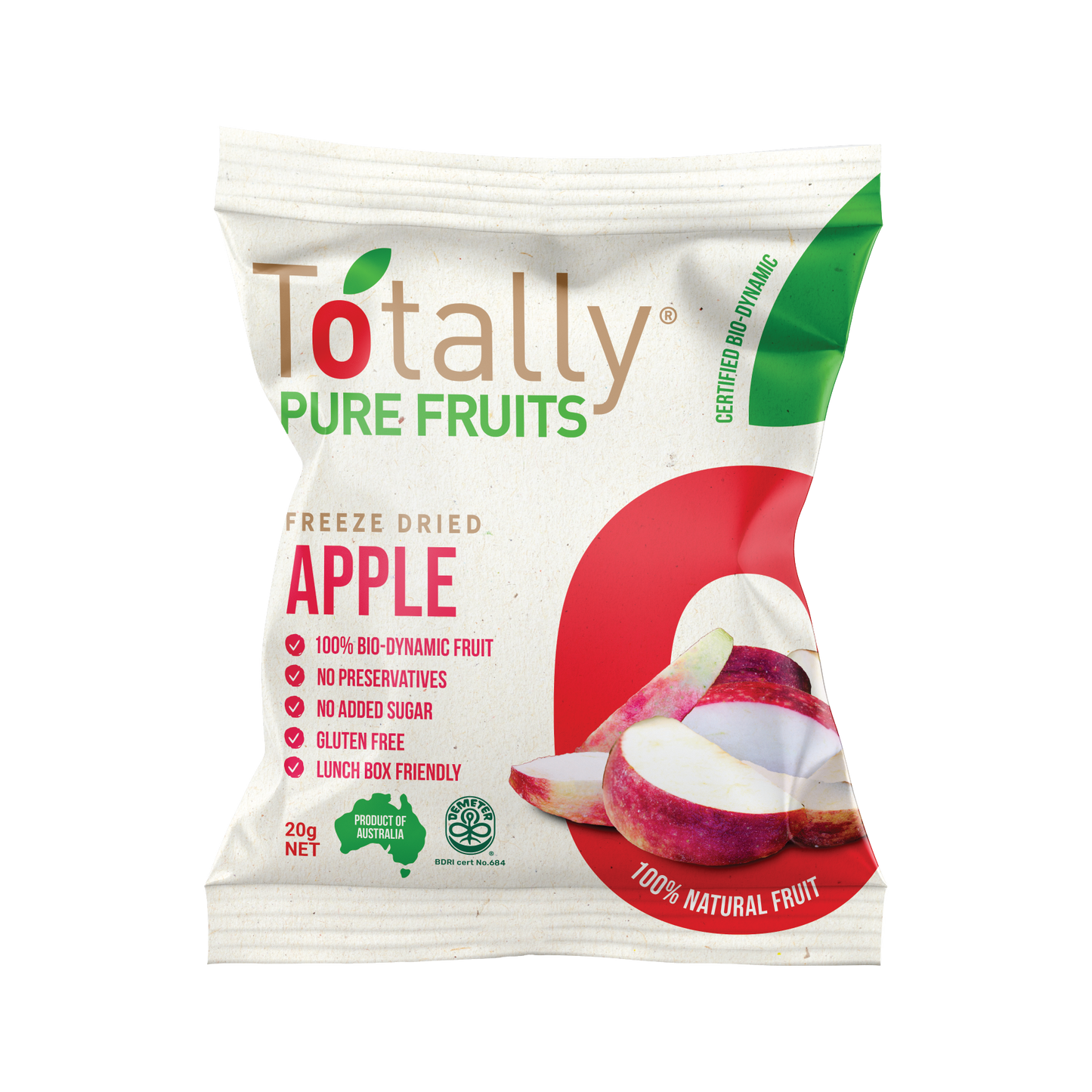 Totally Pure Fruits - Freeze Dried Apple 25g