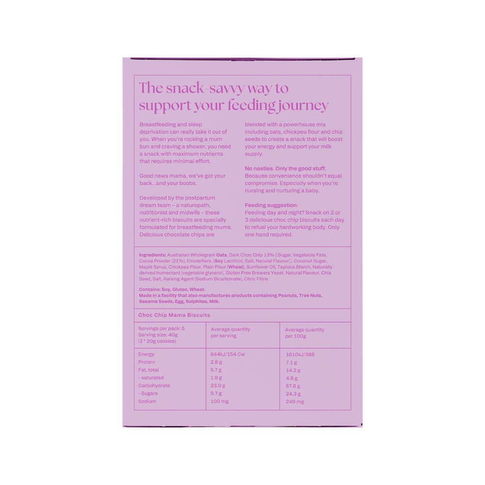 Franjo's Kitchen - Choc Chip Lactation Biscuits 200g