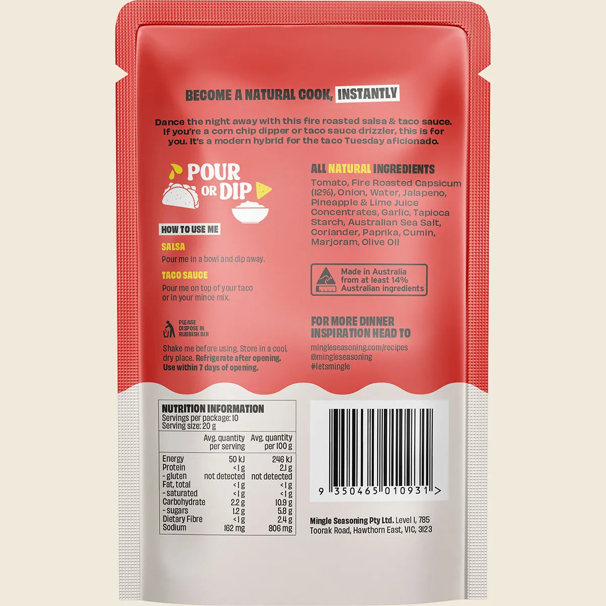 Mingle - Salsa & Taco All Natural Sauce 200g