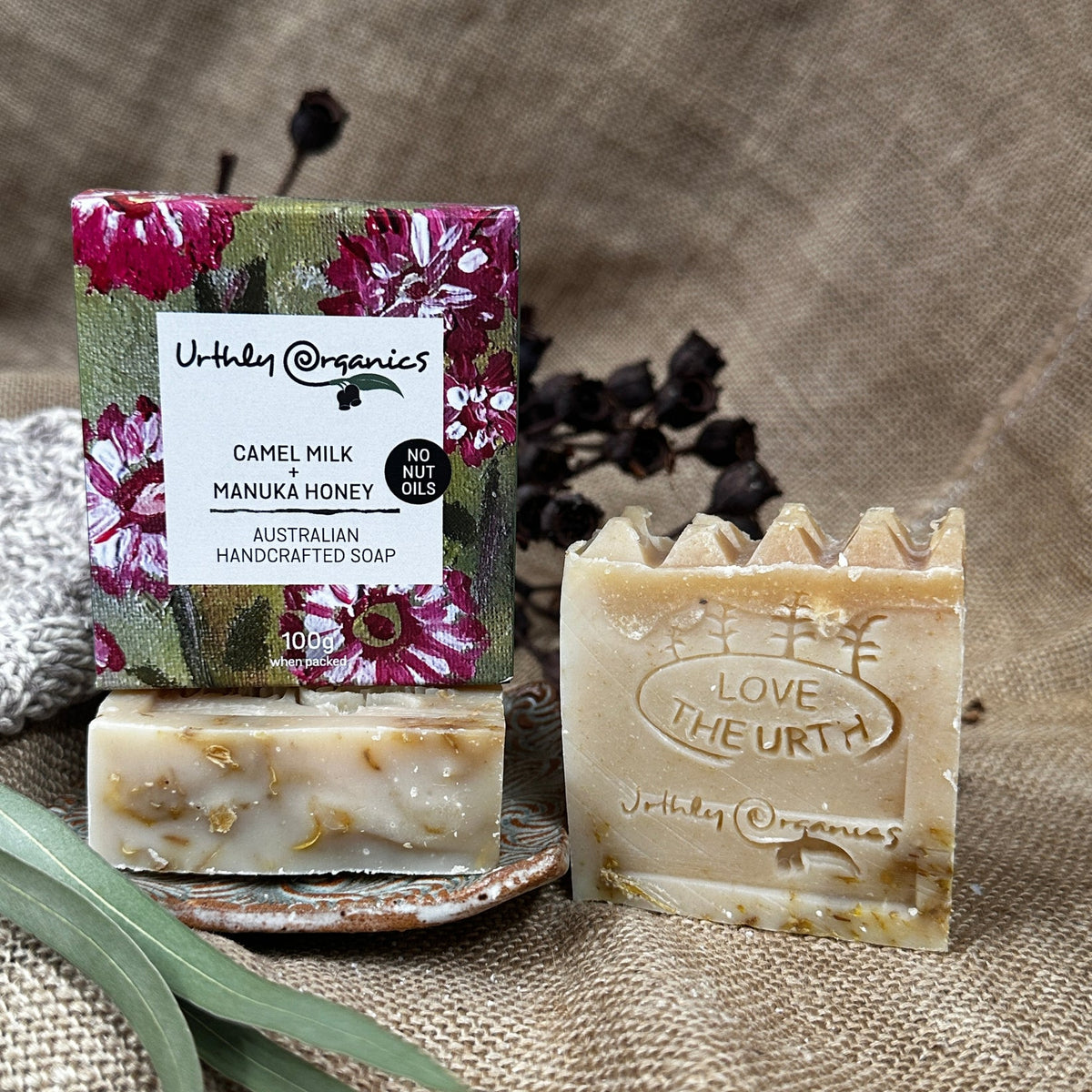 Urthly Organics - Camel Milk + Manuka Honey Soap 100g