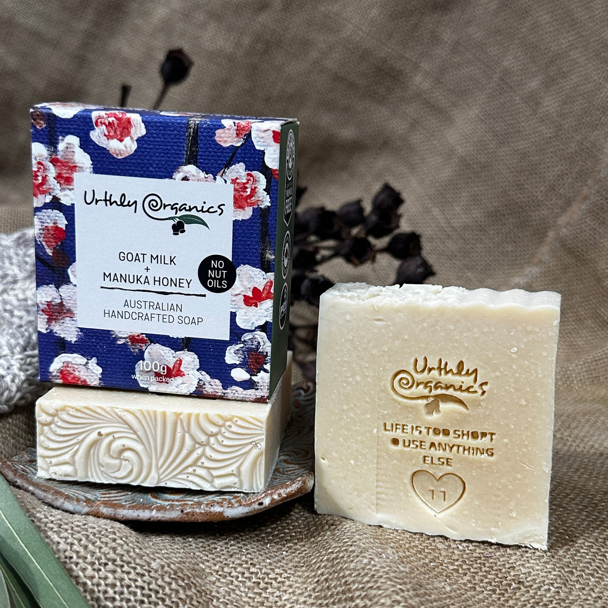 Urthly Organics - Goat Milk & Manuka Soap 100g