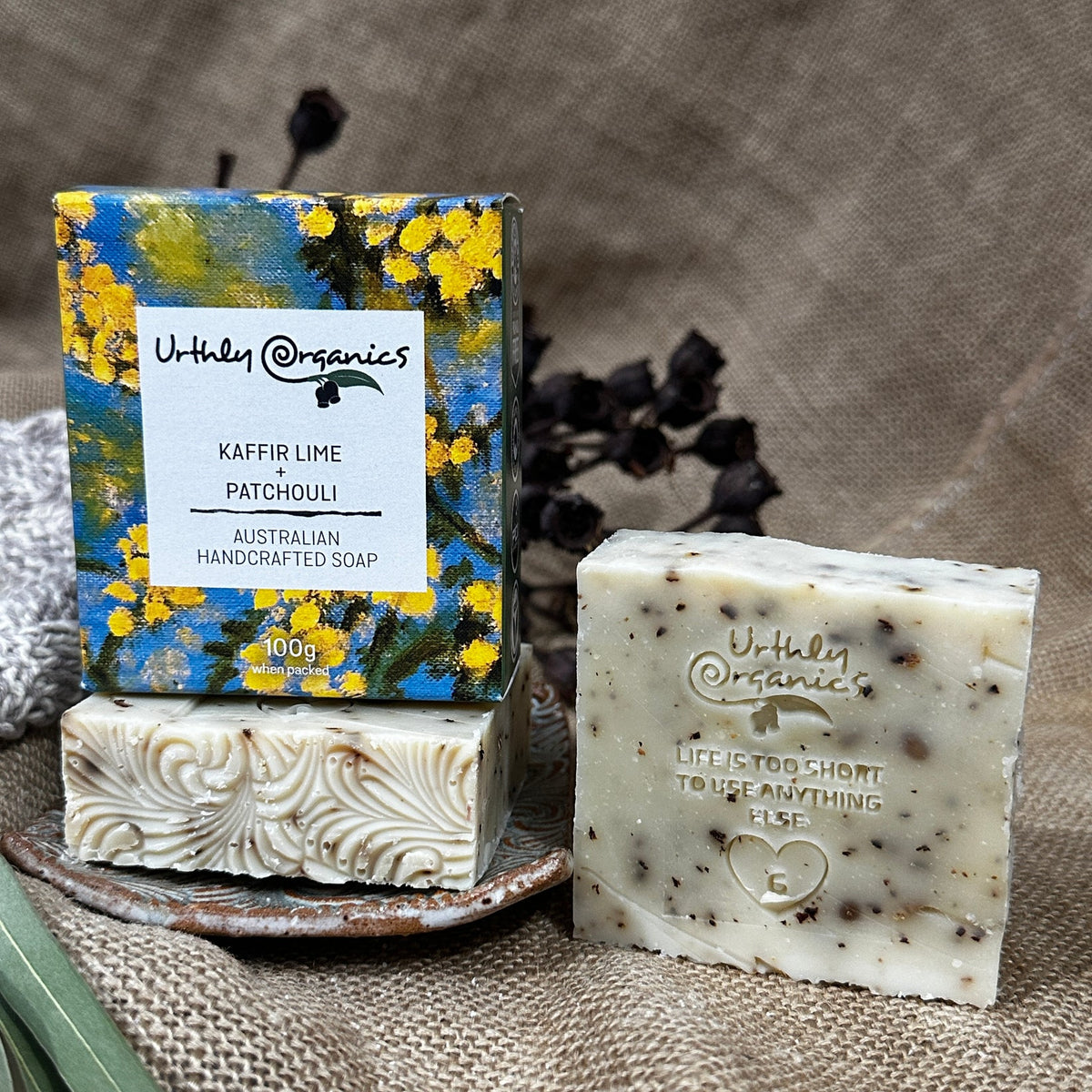 Urthly Organics - Kefir Lime & Patchouli Soap 100g