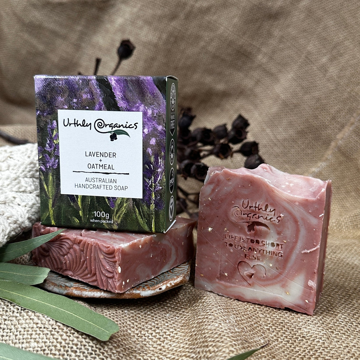 Urthly Organics - Lavender & Oatmeal Soap 100g