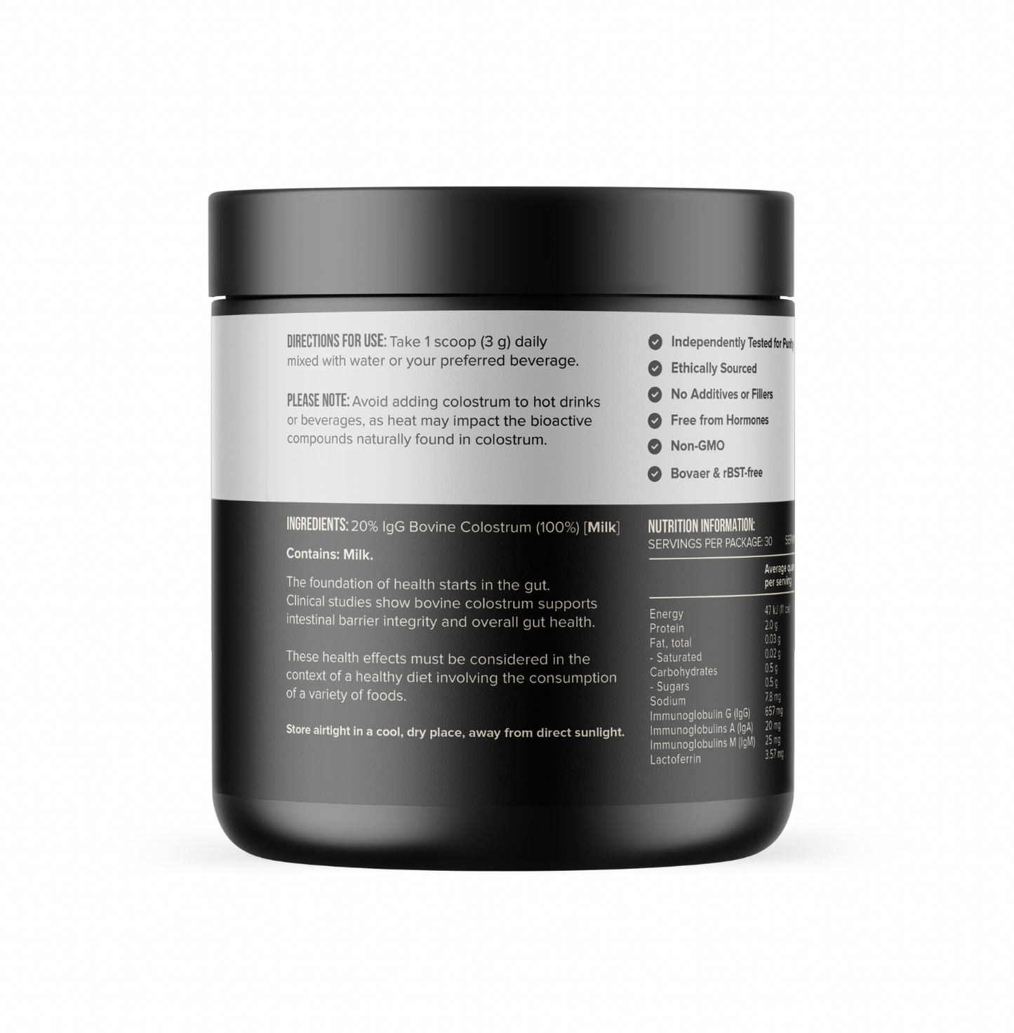 Chief Nutrition - Gut Health Colostrum Powder 90g