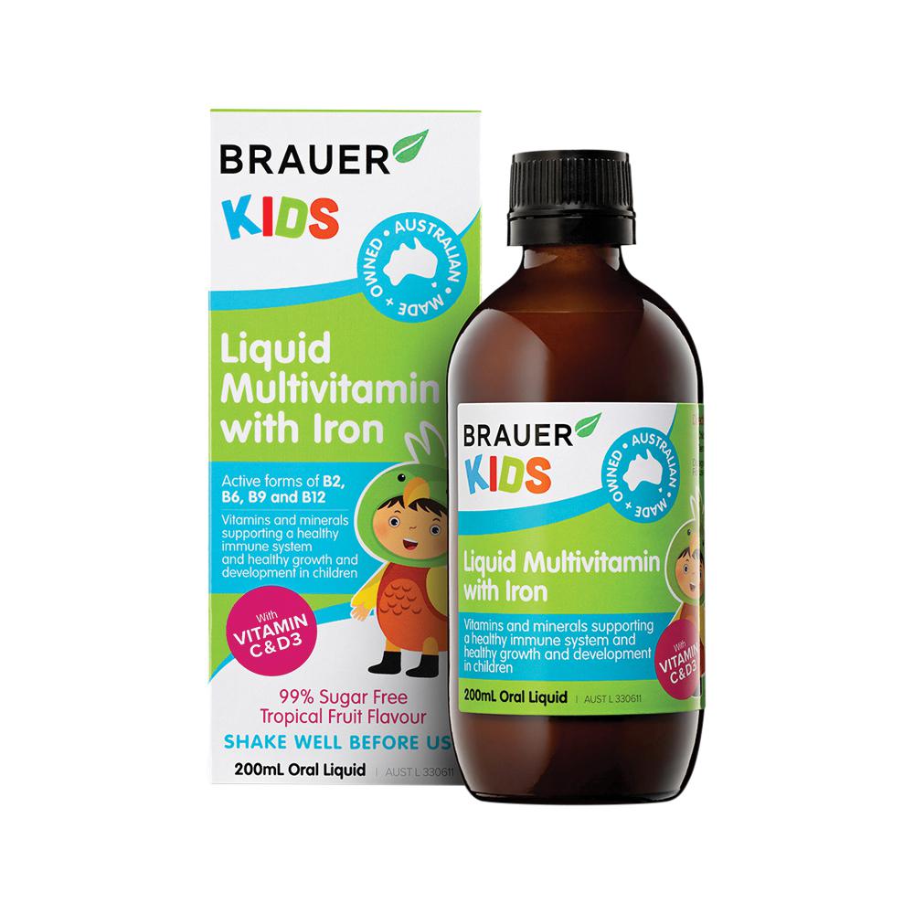 Brauer - Kid's Liquid Multivitamin with Iron 200ml 200ml