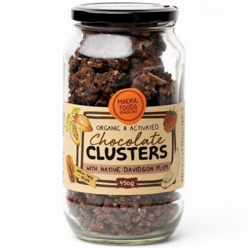 Mindful Foods - Chocolate Davidson Plum Clusters - Organic & Activated 350g