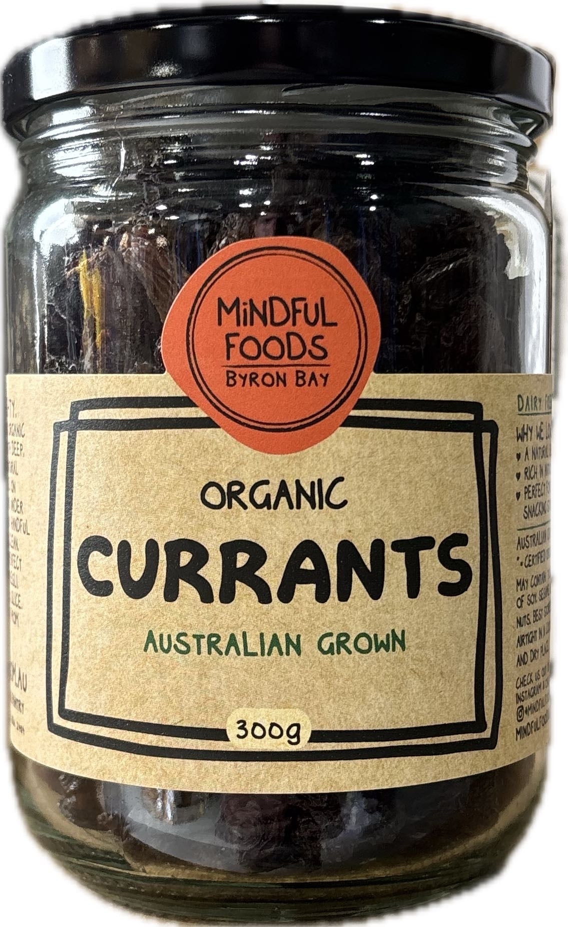 Mindful Foods - Currants - Organic 300g