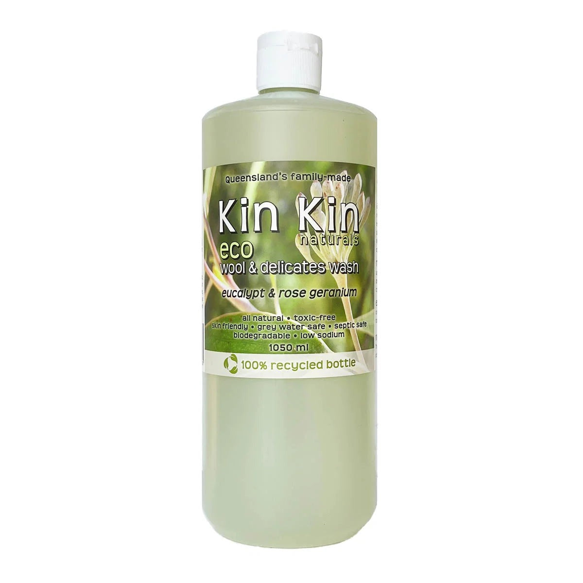 Kin Kin Naturals - Eco Wool & Delicates Wash Eucalypt & Rose Geranium 1050ml