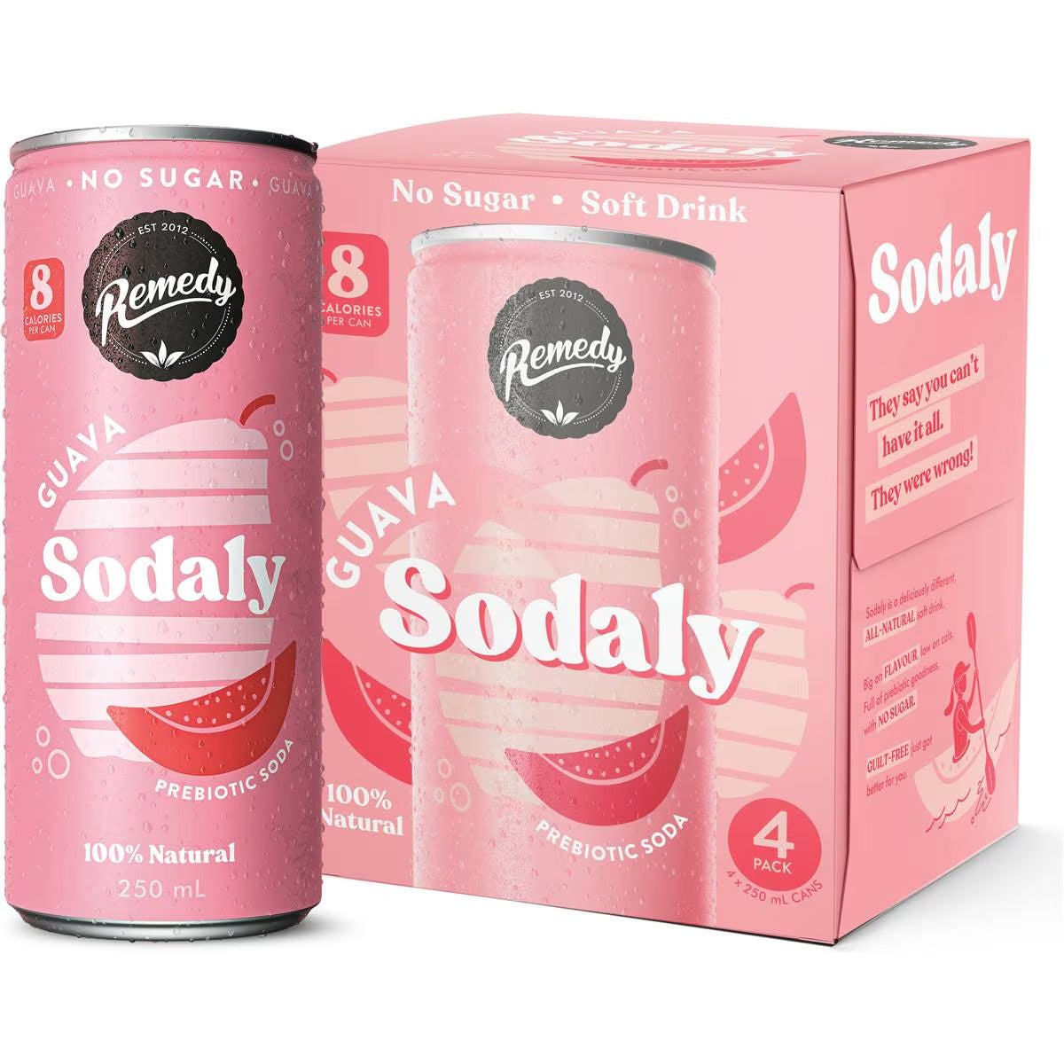 Remedy - Sodaly Guava 4 x 250ml