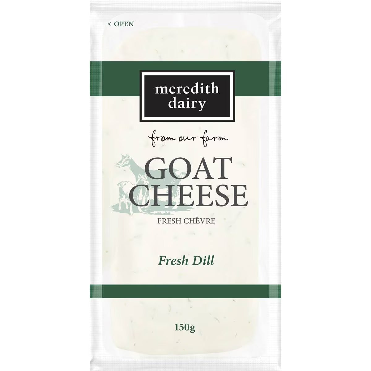 Meredith Dairy - Fresh Goat Cheese Chevre with Dill 150g