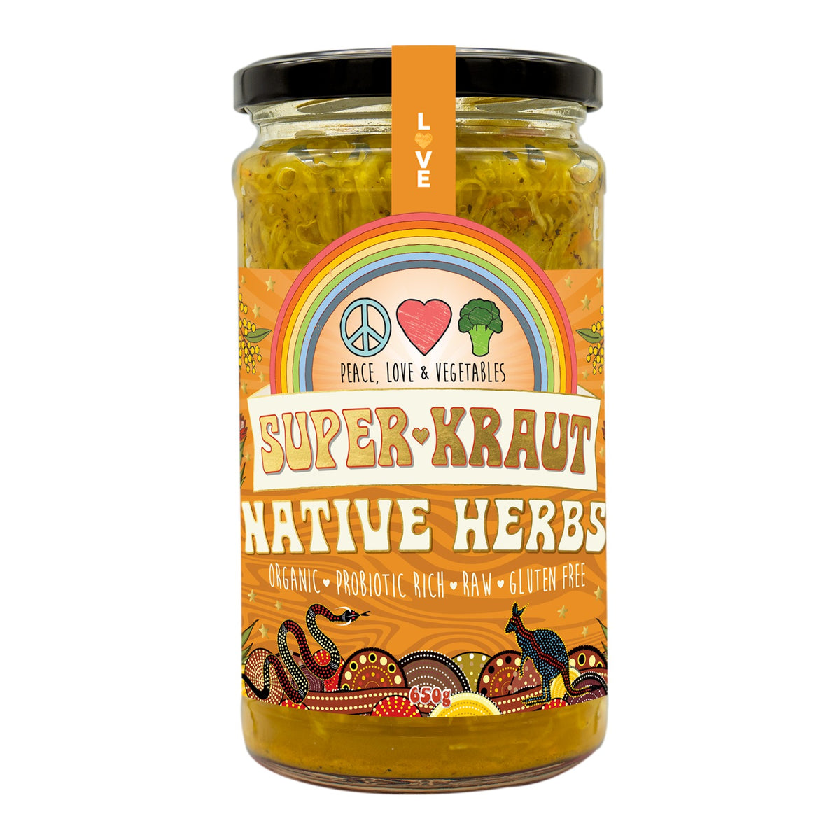 Peace, Love & Veggies - Native Herbs Superkraut 650g