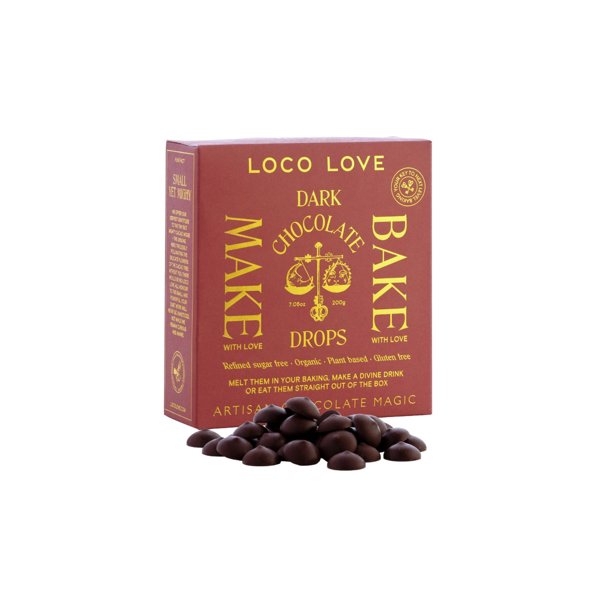Loco Love - Dark Chocolate Drops 200g