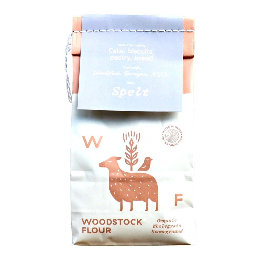 Woodstock Flour - Organic Wholegrain Spelt Flour 1kg