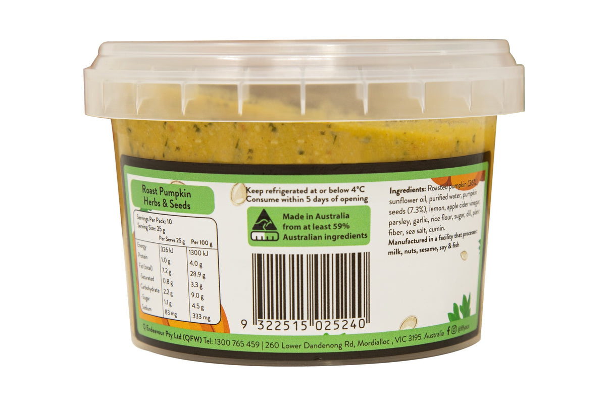Fifya - Vegan Roasted Pumpkin, Herbs & Seeds Dip 250g