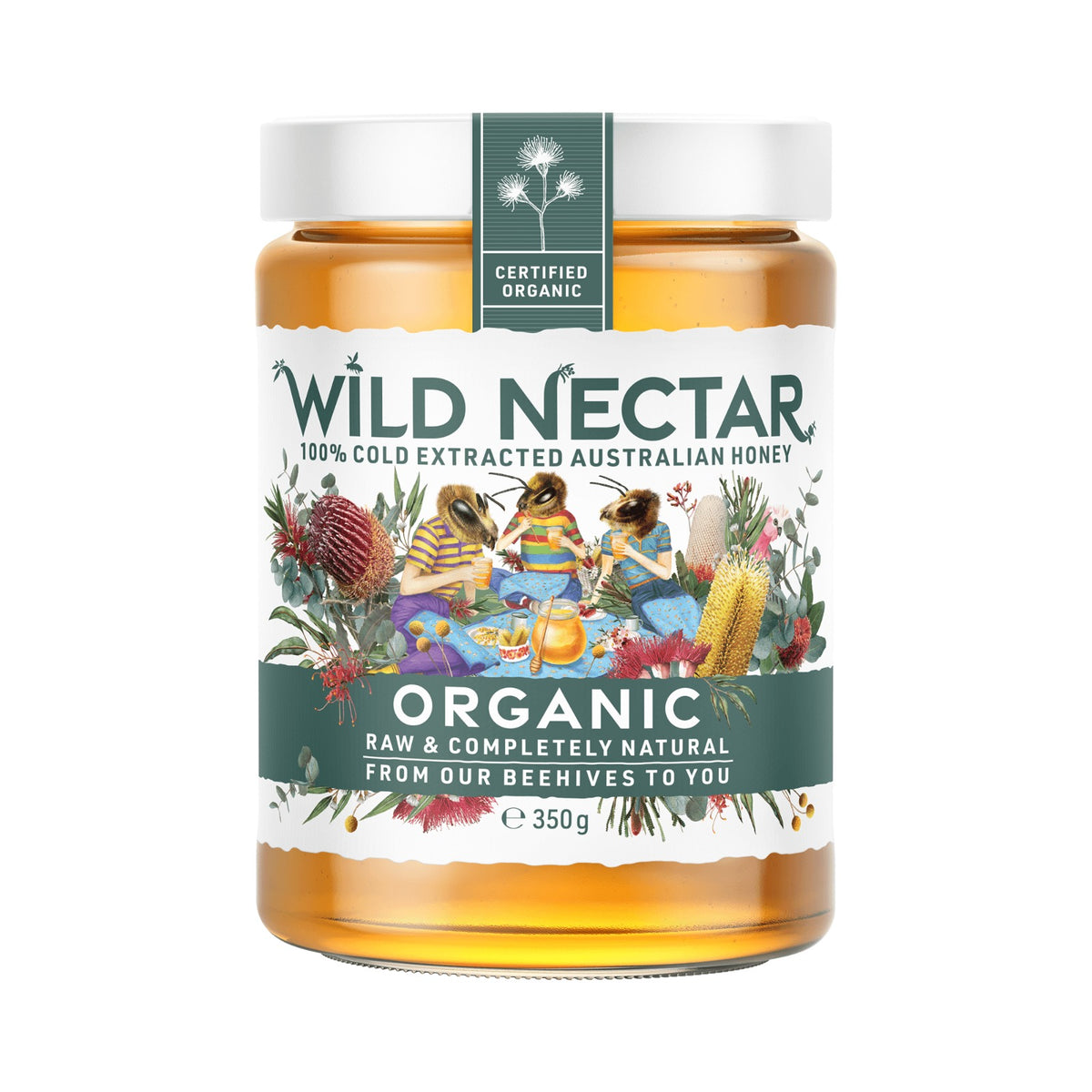 Wild Nectar - Organic Australian Honey Jar 350g