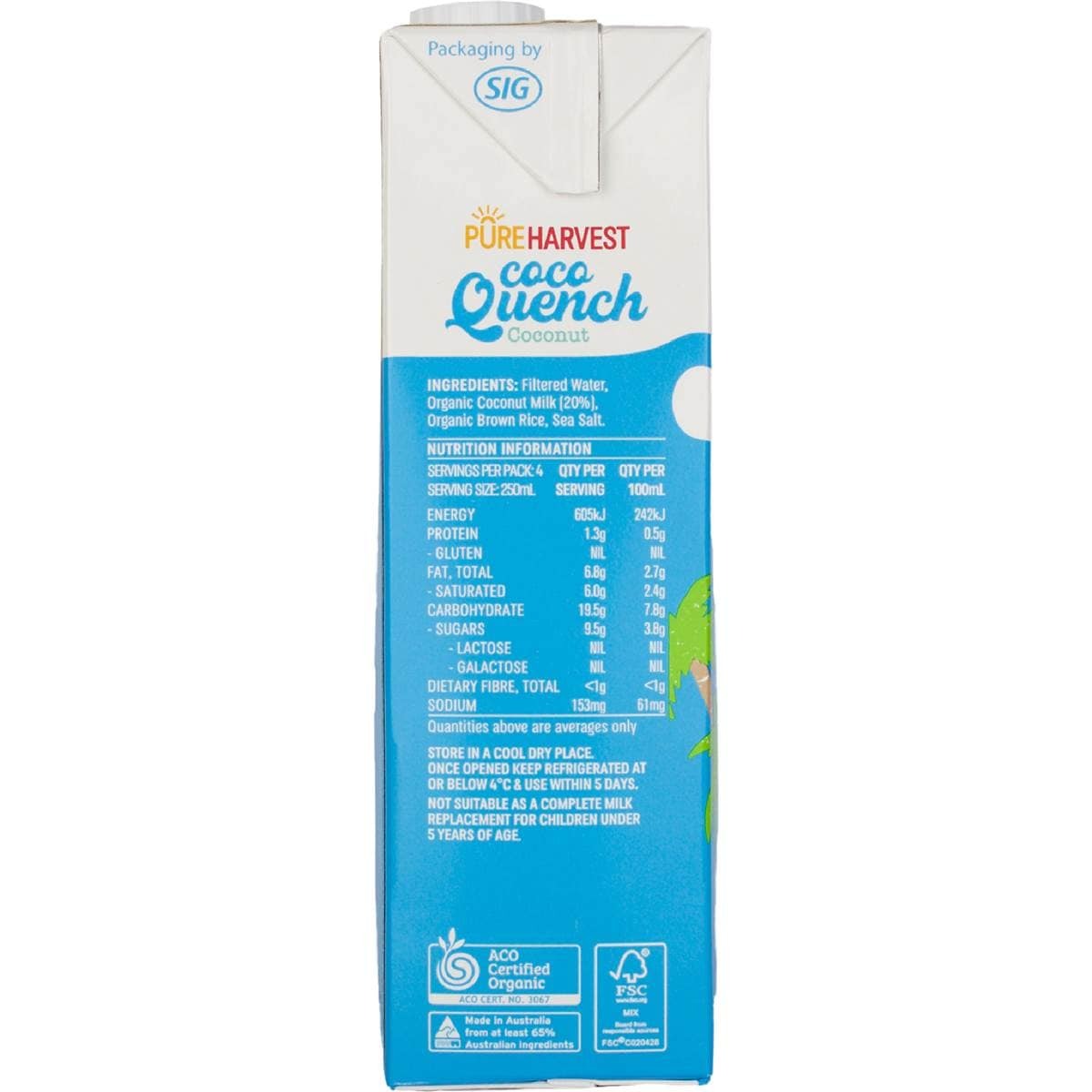 Pure Harvest - Coco Quench 1lt