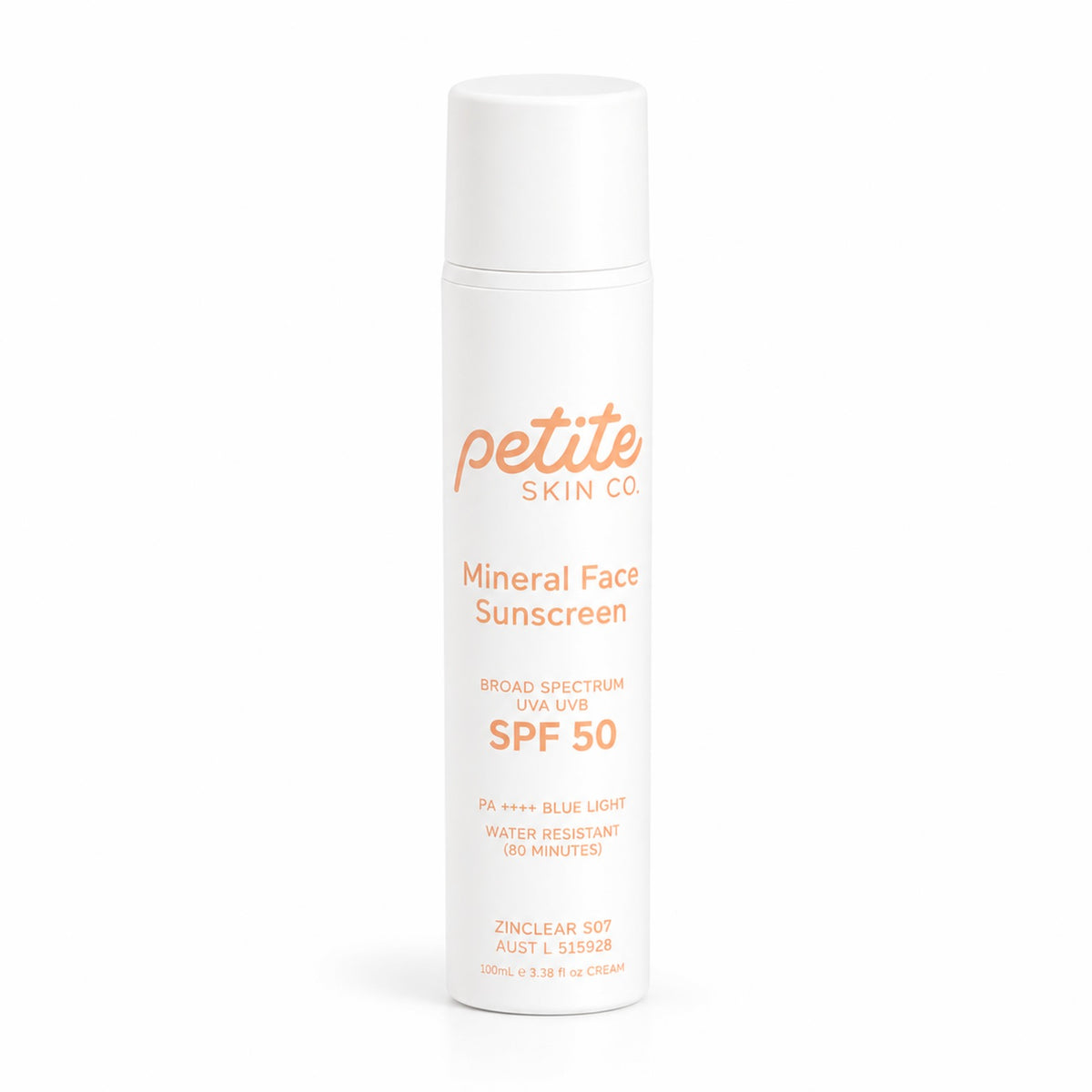Petite Skin Co. - SPF50 Broad Spectrum Mineral Facial Sunscreen 100g