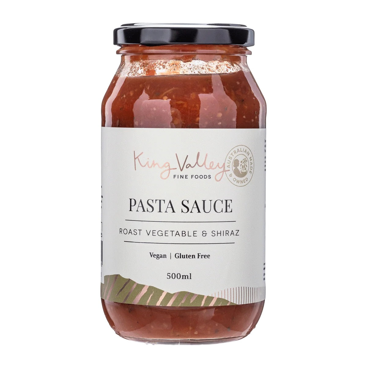 King Valley Fine Foods - Roast Vegetable & Shiraz Pasta Sauce 500ml