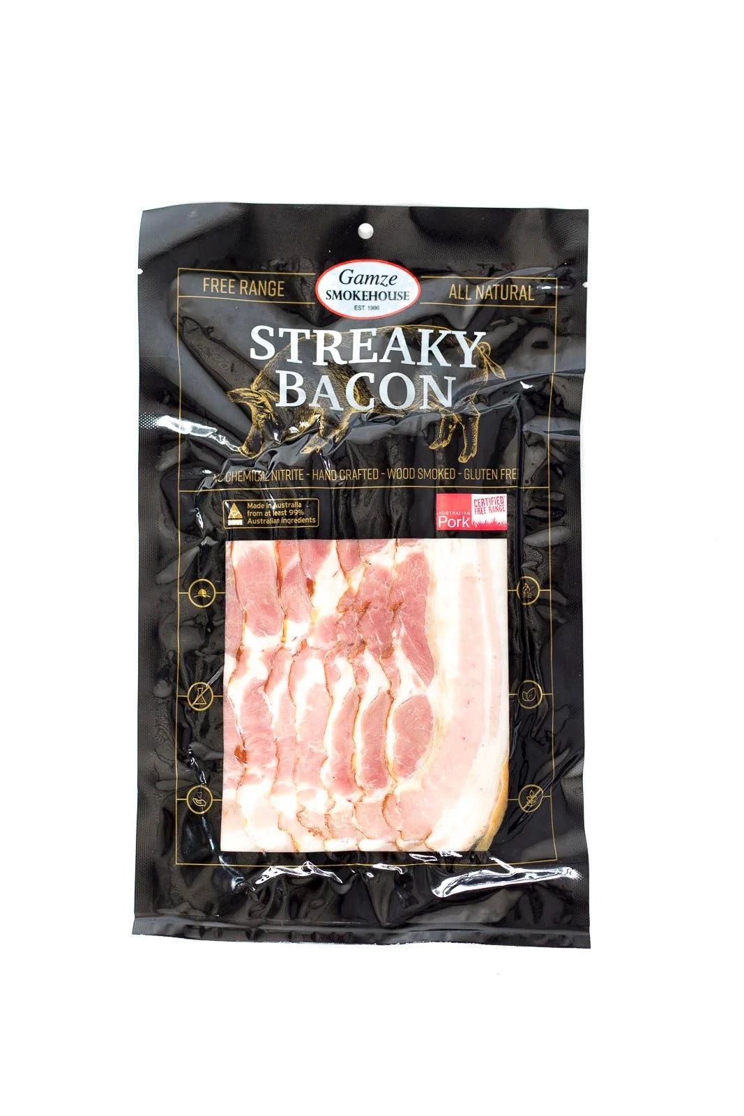 Gamze Smokehouse - Streaky Bacon 200g