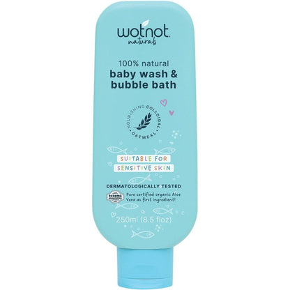 Wotnot - Baby Wash & Bubble Bath Suitable For Sensitive Skin 250ml