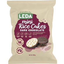 Leda - Mini Rice Cakes Dark Chocolate 60g