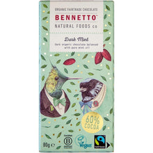 Bennetto - Organic Dark Chocolate Dark Mint 80g
